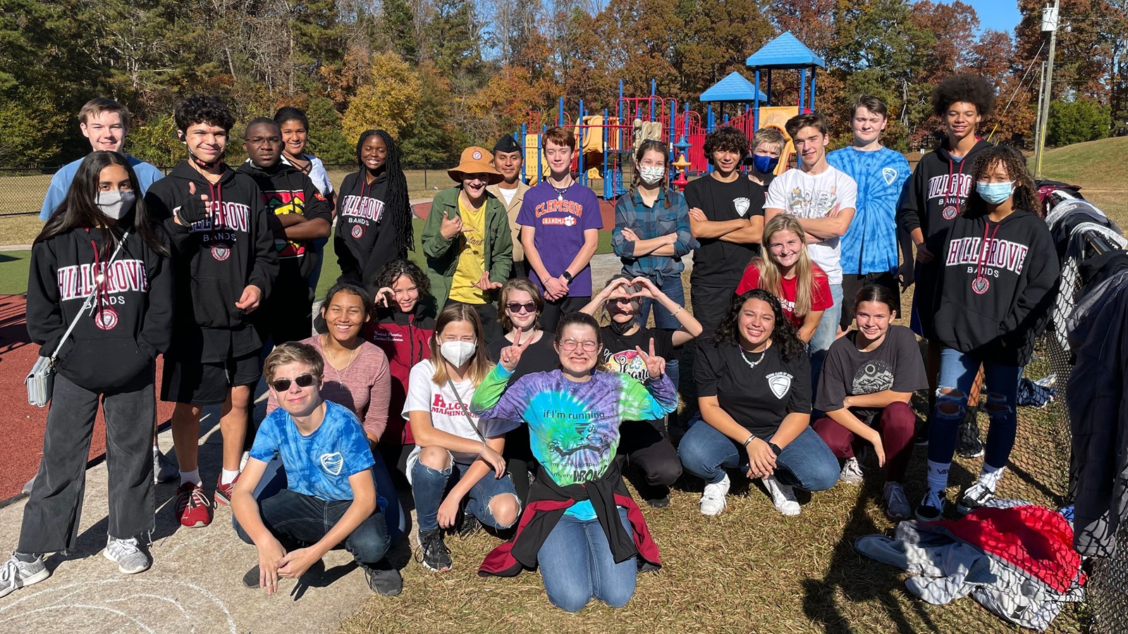 Hillgrove High School students help march out hunger